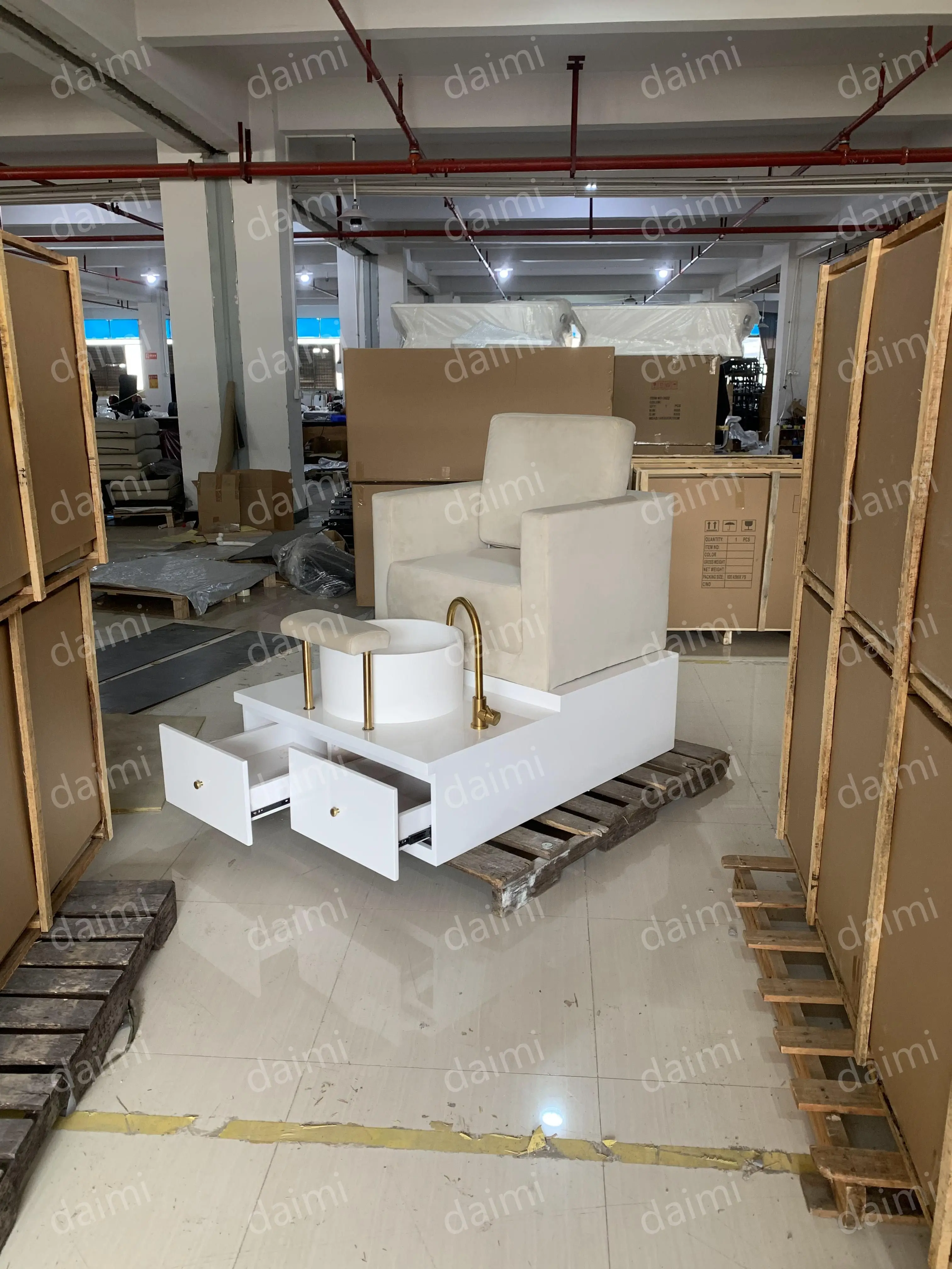 Luxury beauty nail salon foot care electric Massage Manicure Station Pedicure Chair