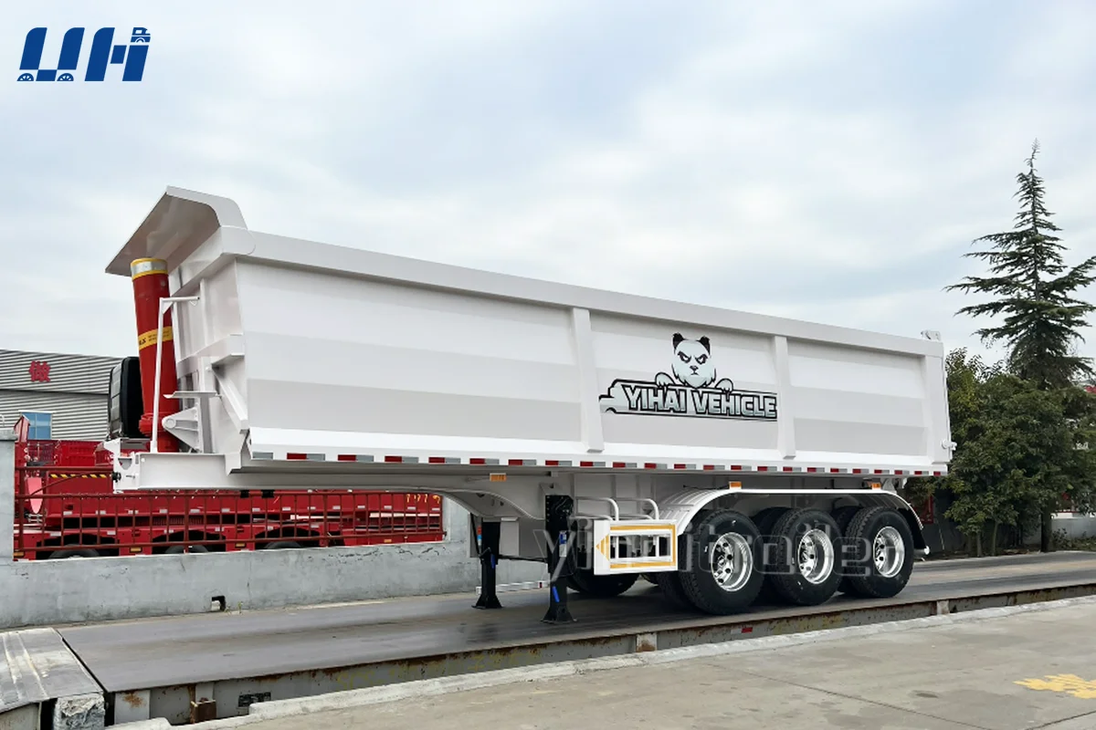 hydraulic side 10x6 tractor tri-tipper semi kit dump trailer truck hydraulic system lift scissor ho