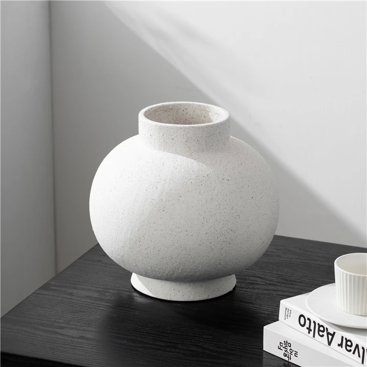 Nordic elegant home wedding decoration vase art ornament white ceramic decorative flower vases