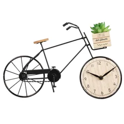 Bike Clock Interior Cheap Factory price Wooden dial Home decor Mini clock Bike