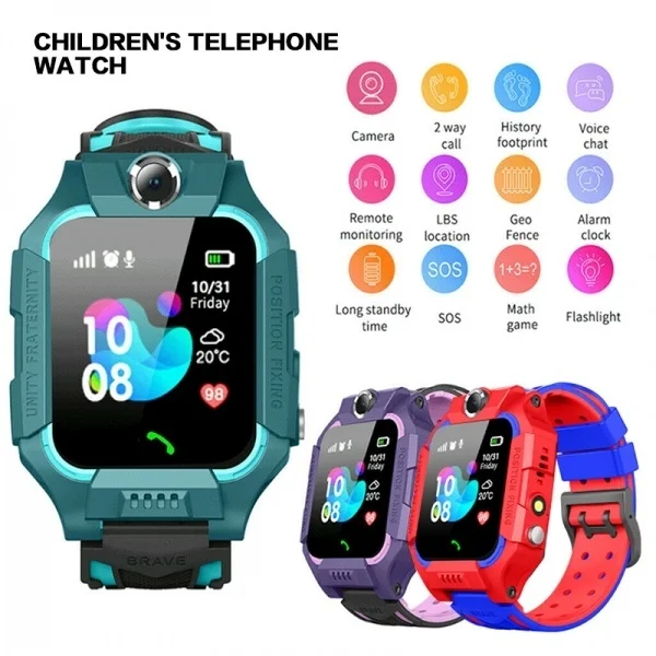 2021 дропшиппинг Amazon HOT Q19 Детские GPS SOS Смарт часы трек интеллектуальный мониторинг водонепроницаемый с камерой циферблат вызов анти потеря