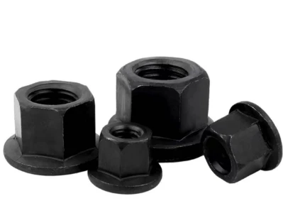Medium Raised Hexagon Die Press Nut with Flange Gasket Product Category Nuts