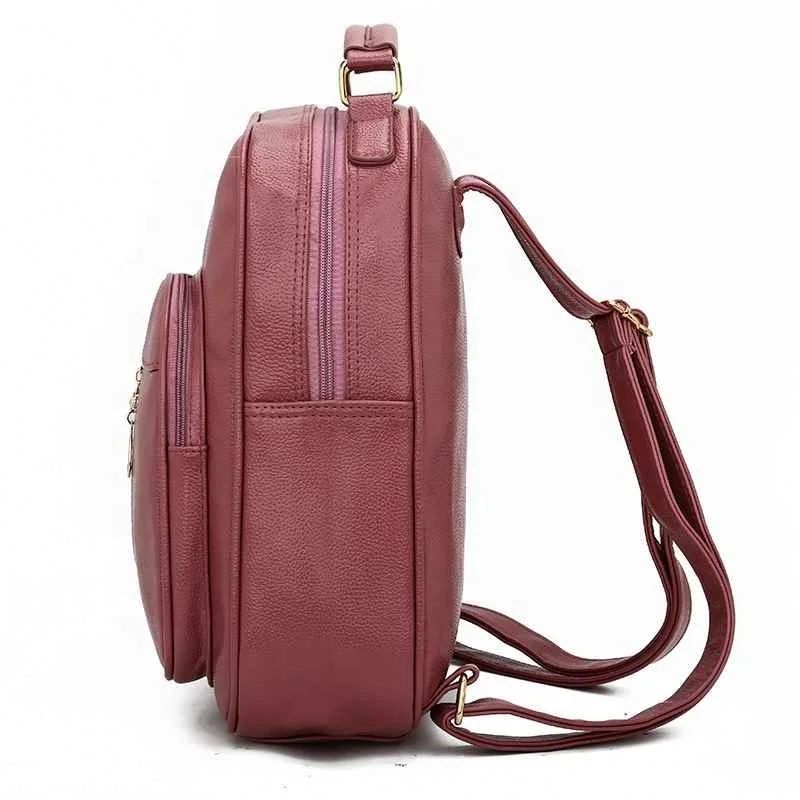 Backpacks School Bags Teenage For Girls Designer Lady Casual Bagpack Fashion Women Leather Backpack Female Student Shoulder Bag