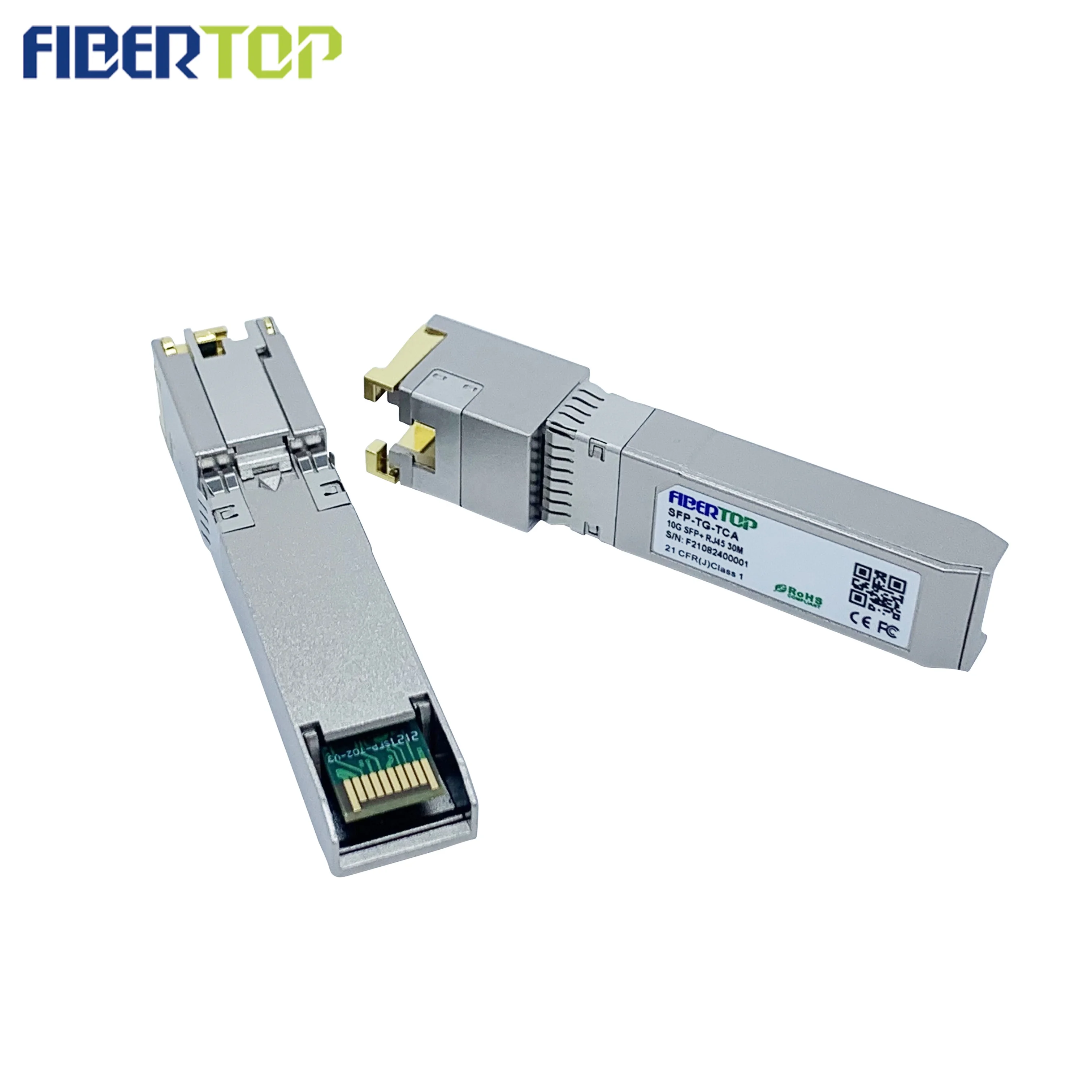 Fibertop меди модуль поставщик 10g sfp + возможностью погружения на глубину до 30 м медь RJ45 для H3C SFP-XG-T оптический трансивер