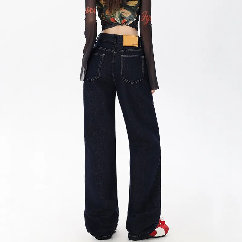 Женские темно-синие джинсы