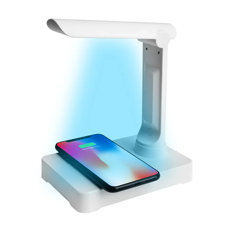 3D Knight portable sanitizing machine charging 10w fast wireless phone charger stand cleaner Portable uv lamp charger