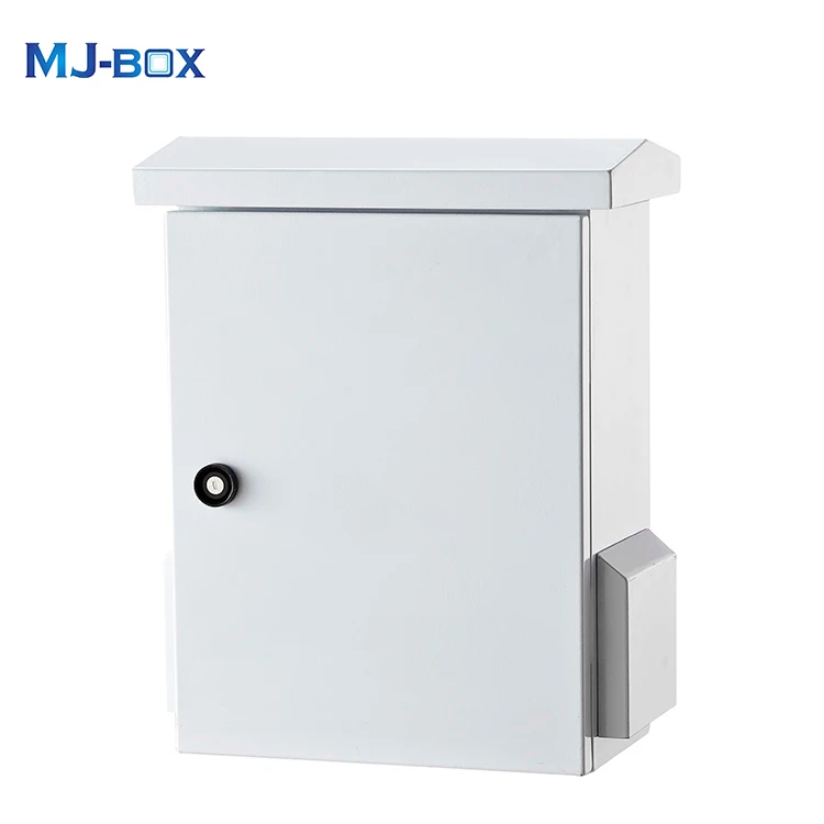 Weatherproof electrical cabinet pole mounted outdoor distribution box