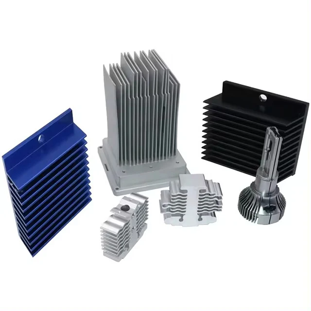 Customized high-quality aluminum profile parts transformer led heat sink anodized titanium aluminum parts of CNC milling