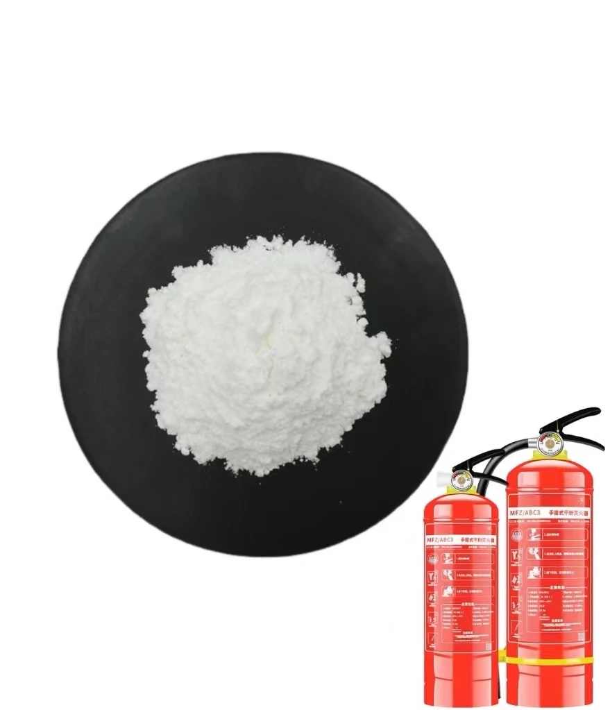 White flame-retardant firefighting powder chemical dry powder extinguishing agent
