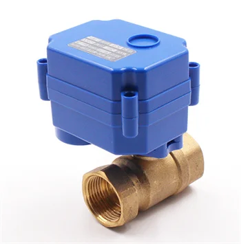 stainless steel brass BSP NPT electric motorized smart valve 5V  12v