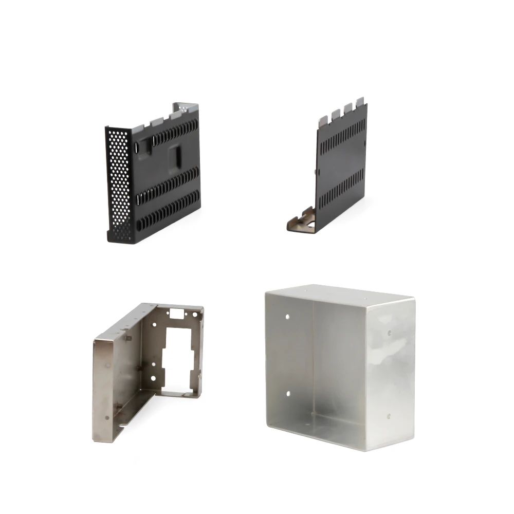 Customized aluminum audio amplifier professional enclosure titanium panel oem made speaker spare parts