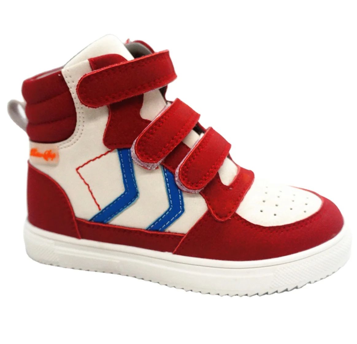 Удобная медицинская обувь из натуральной кожи ортопедическая 2/4 высоты для детей с поддержкой свода