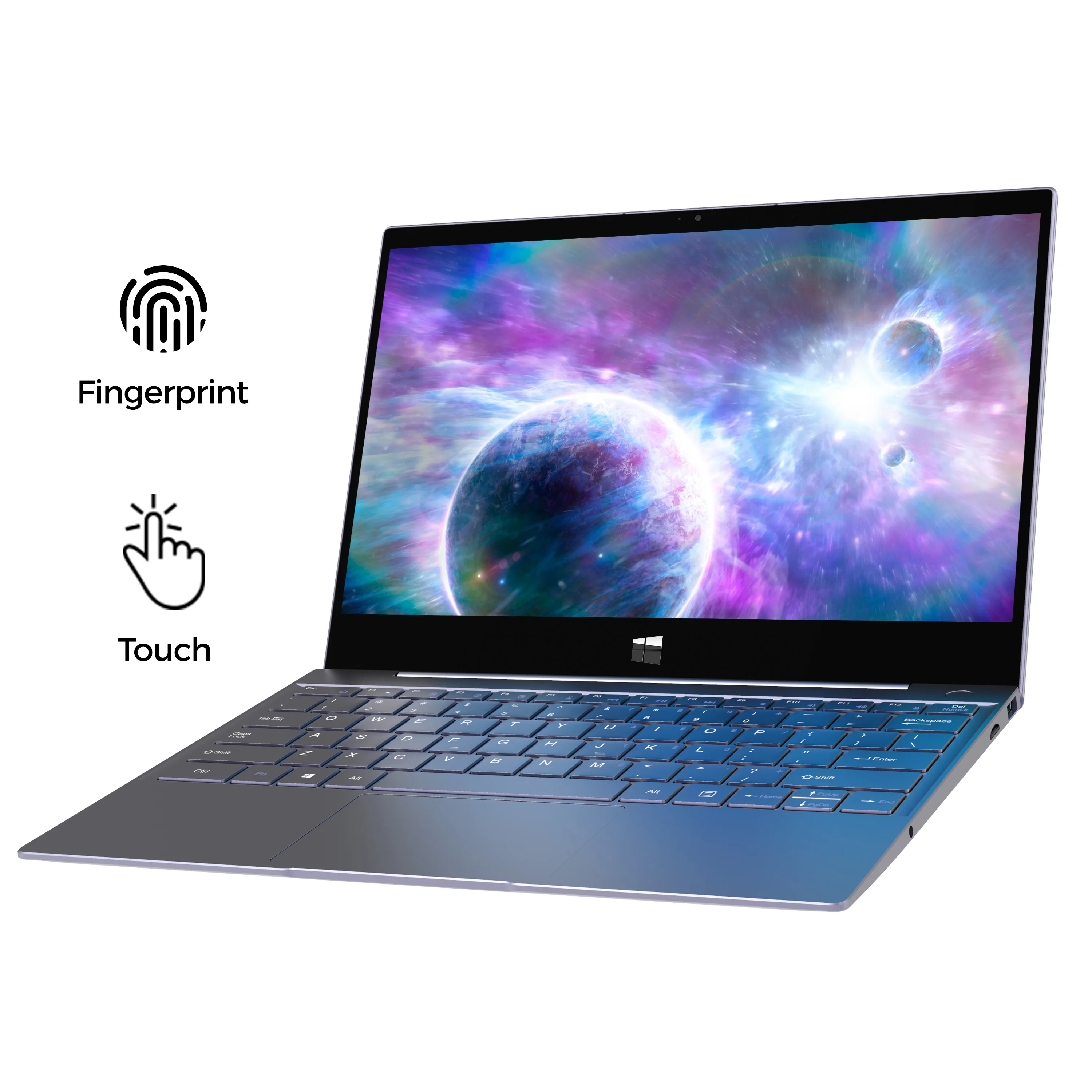 XIDU 12 5 дюймовый сенсорный экран Tour Pro 8 ГБ ОЗУ 128 Гб SSD 180 градусов 2560*1440 IPS разблокировка по отпечатку пальца ноутбук