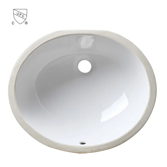 CUPC oval bowl shape ceramic bathroom sink/porcelain hand wash basin/undermount vanity sink 1714