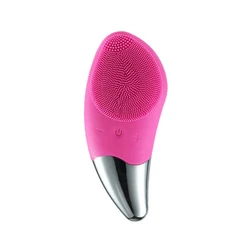 Mini Electric Facial Cleansing Brush Silicone Sonic Face Cleaner Deep Pore Cleaning Skin Massager Face Cleansing Brush Device