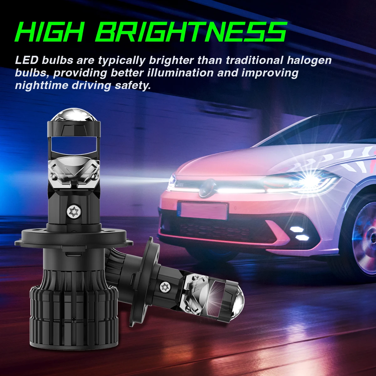 Fateeye H4 9005 9006 LED Car Headlight Bulbs Auto Lamp Mini Canbus H4 High Low Beam H7 Cars Motorcycle Led Headlights