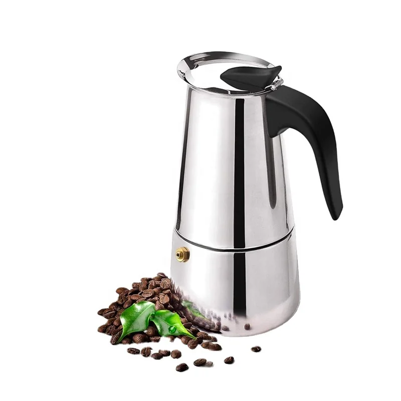 Wholesale Personalized Italy Cafeteras Stainless Steel Stovetop Espresso Coffee Maker Mocha Pot Moka Pots