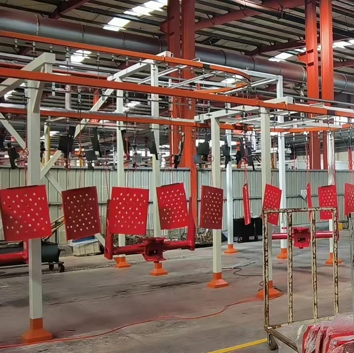 Full Automatic Spray Machines  Powder Coating Line System with Grating System