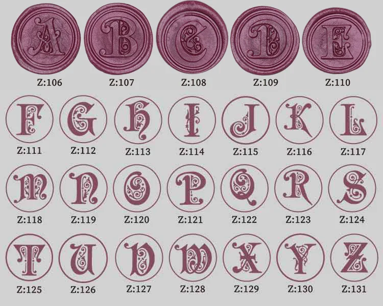 Retro Flower Letter Envelope Sealing Wax Copper Art Decorative Sealing Wax Seal Stamp