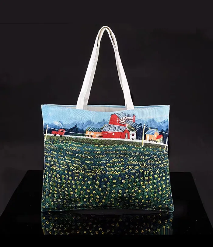 Cotton rope shoulder bag bag unbleached cotton custom  stand up flat bottom cotton tin tie paper bag for food