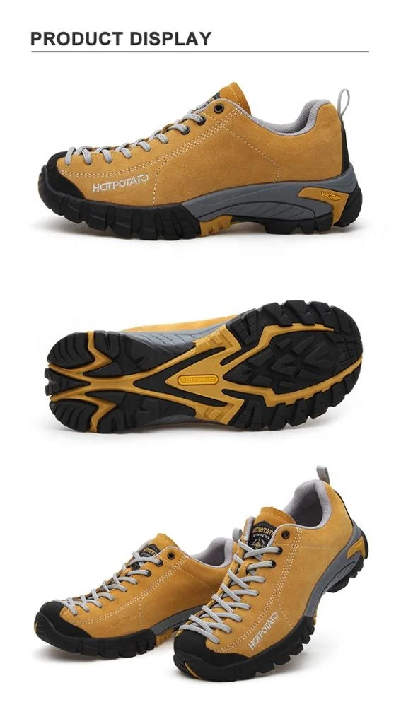 logo customized classical outdoor shoes  water resistant leather shoes