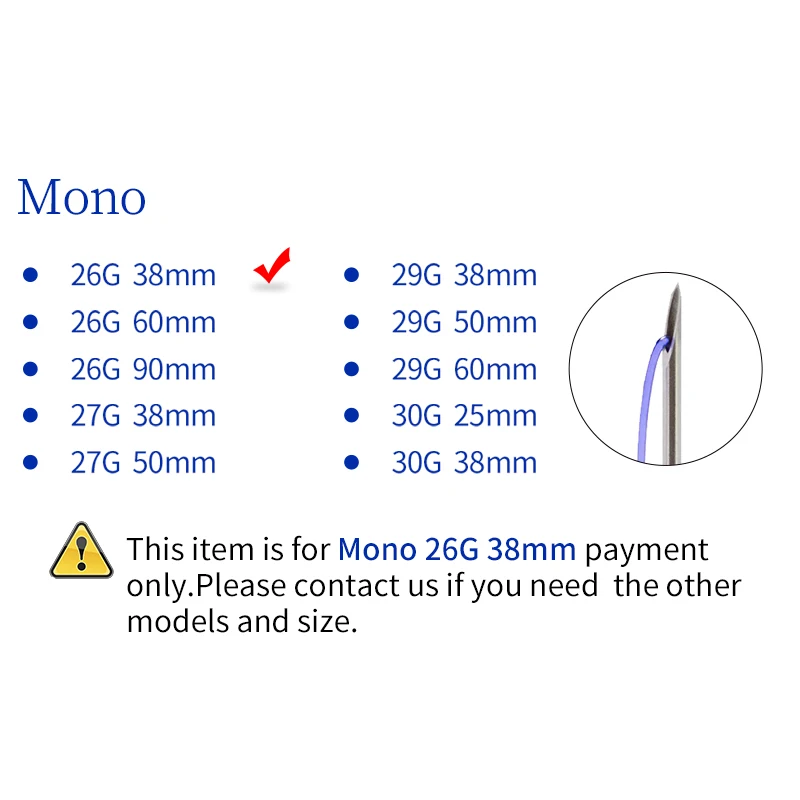 Hot Selling neck cheek hand buttock face wrinkle decollete frown lines Korea 26G 90mmm Sharp Needle PDO Mono Thread