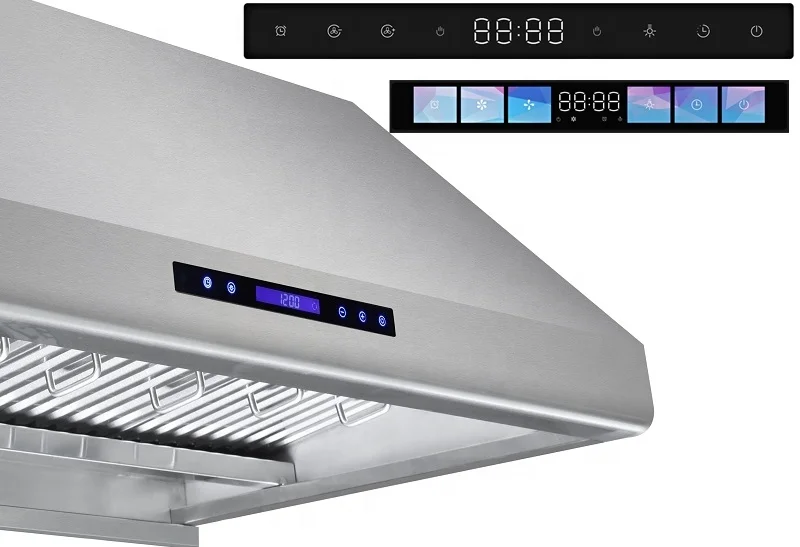 Professional Ducted Range Hood 900CFM Under Cabinet Hood Commercial Smart