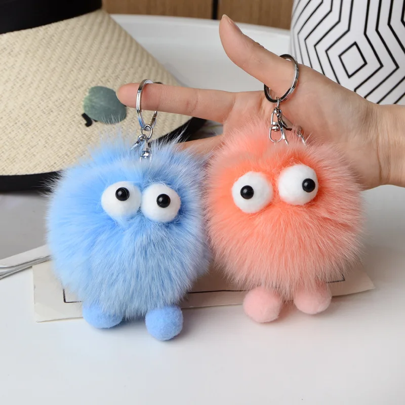 Милый маленький брикет из лисьего меха автомобильный брелок кулон эльф плюшевый мяч рюкзак сумка украшения подарки