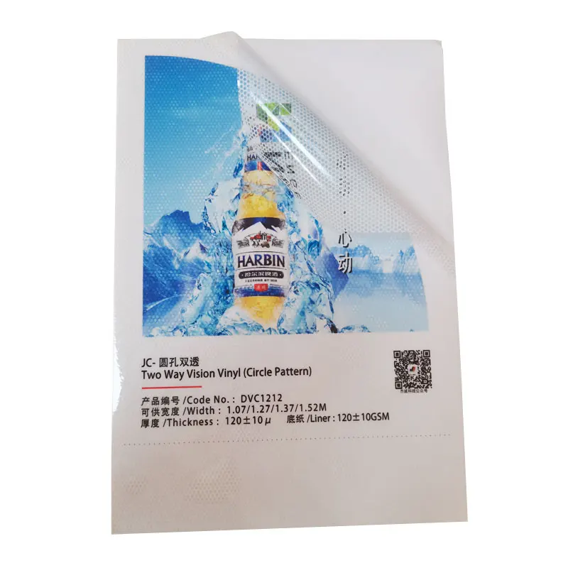 Transparent Inkjet Printer Media Privacy Wrap Roll Two-Way Vision Print for Poster Materials