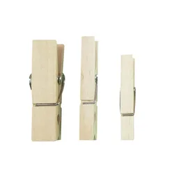 Durable simple and useful wooden clothes pegs