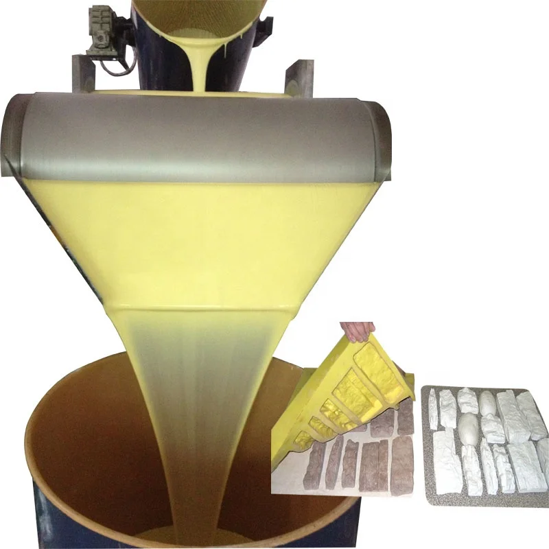 Culture stone mold rtv2 liquid silicone rubber make concrete veneer flexible silicone mold