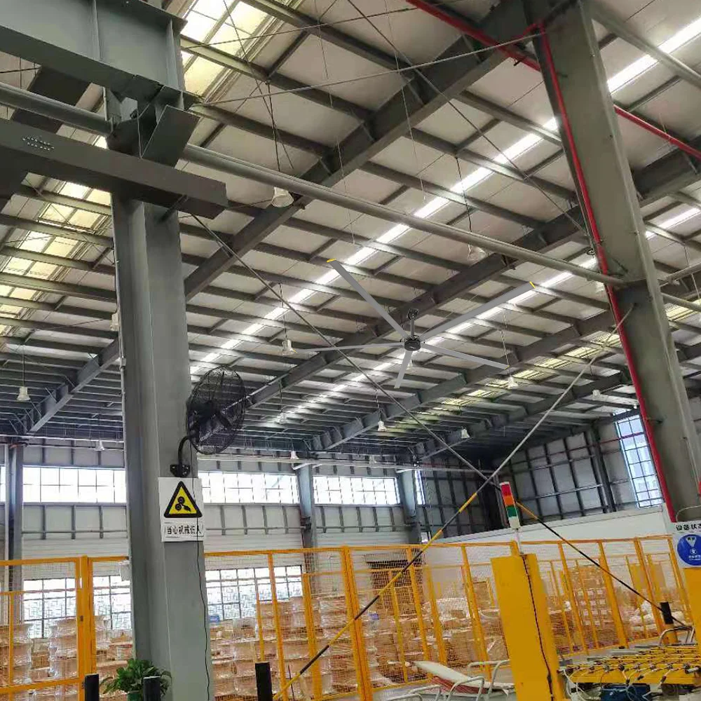 Best Energy Saving Large Size Ceiling HVLS BLDC Fan with Large Airflow