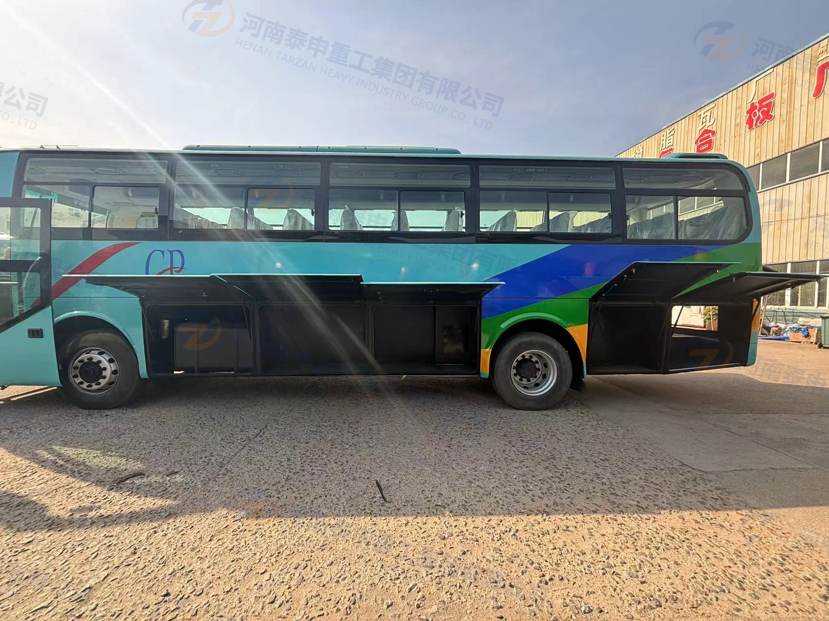 ZK 50-местный Подержанный автобус туристический передний двигатель для продажи