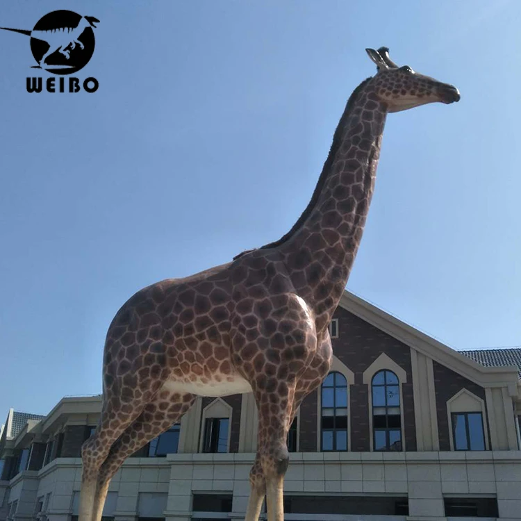 Life size animal animatronic animal giraffe