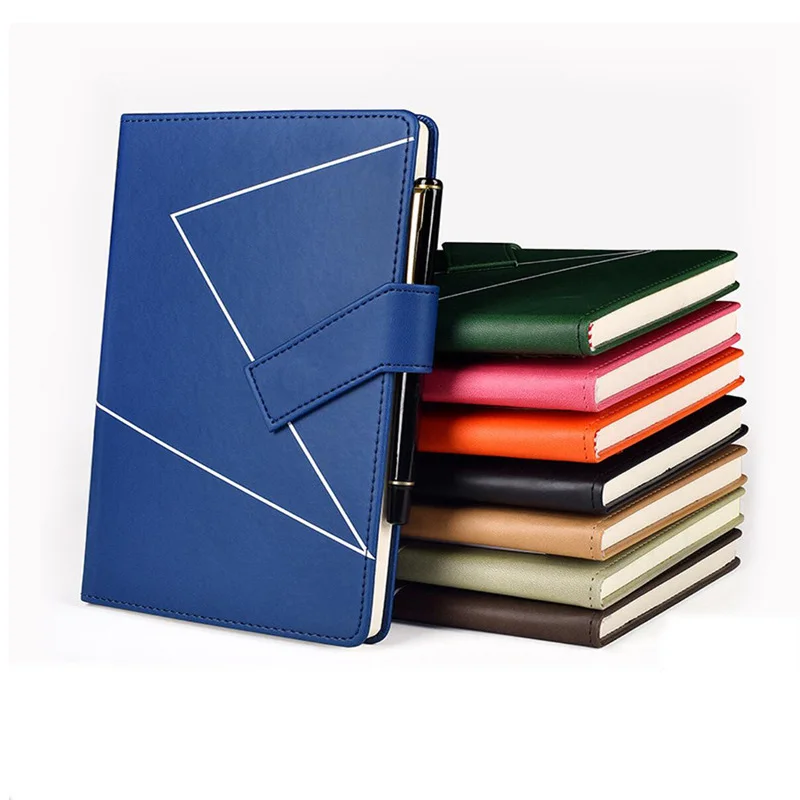 Audited Embossed Customized Logo Custom Gift Notebook Journal Diary Hardcover PU Leather Notebook dot soft for Student/School