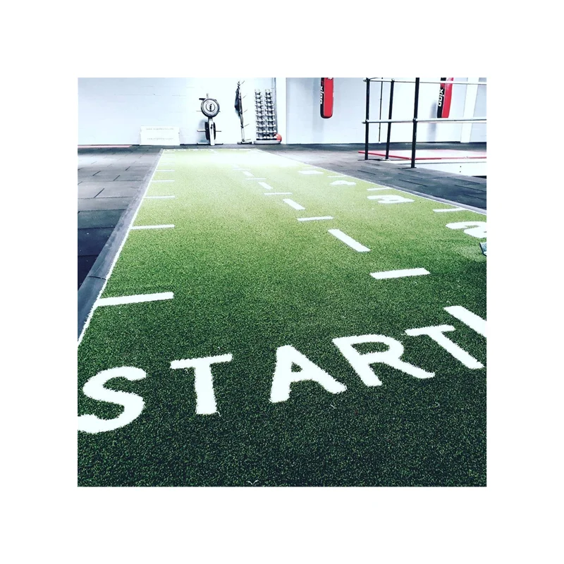 Gym Floor Jigsaw Mats Shock Absorption Rubber Mat Green Artificial Grass For Sale