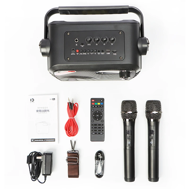SHIDU 40 Вт Высококачественный портативный УВЧ беспроводной микрофон голосовой громкоговоритель перезаряжаемая система усилителей громкоговорителя