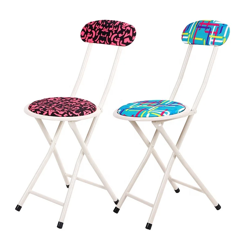 
portable white home garden metal folding chairs 