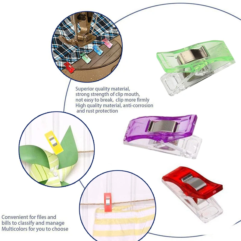 Plastic Sewing Safety Clip Multicolor Handmade Portable DIY