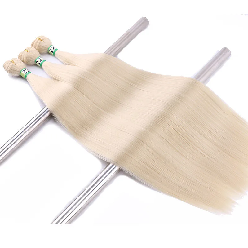 Высококачественные Синтетические прямые волосы AIFANLIDE 613 8-30 дюймов, натуральные волосы для наращивания, шелковые прямые пучки волос с застежкой