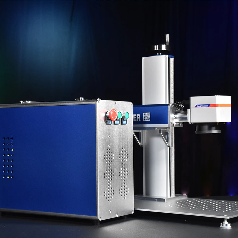 Portable 20w 30w 50w mini mopa fiber laser jewelry cutting printer marking engraving machine maquina fiber laser