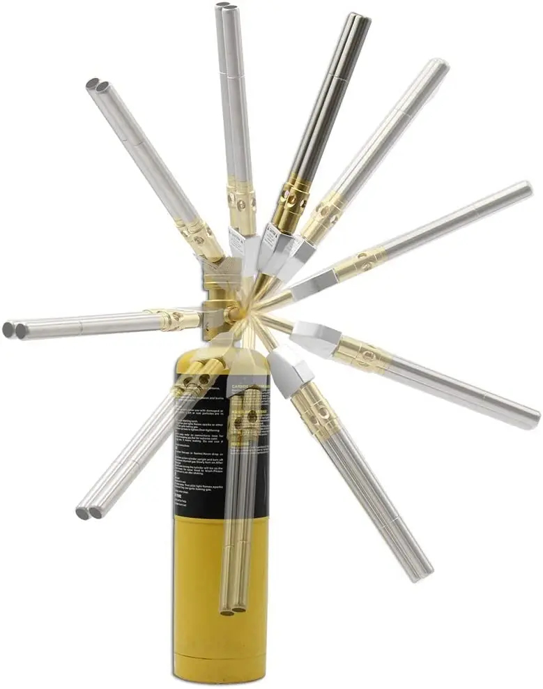 UWELD 2023 Gas Mapp Propane air Fuel HVAC Welding Turbo Torch with Double Tube