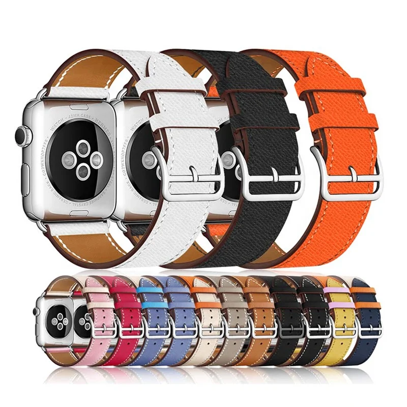 SKYLET Designers Smart Watch Straps  Fashion  Leather Band  Luxury Watchband  For Apple IWatch Strap