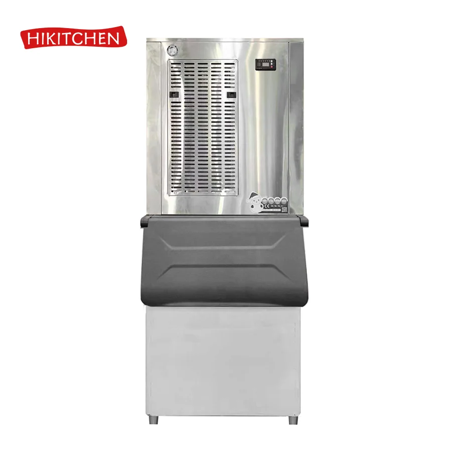 To 500KG Cheap Price Commercial Automatic Cube Commercial Ice Maker Best Sale 40KG Black Electric Plastic Snow Ice Machine R290