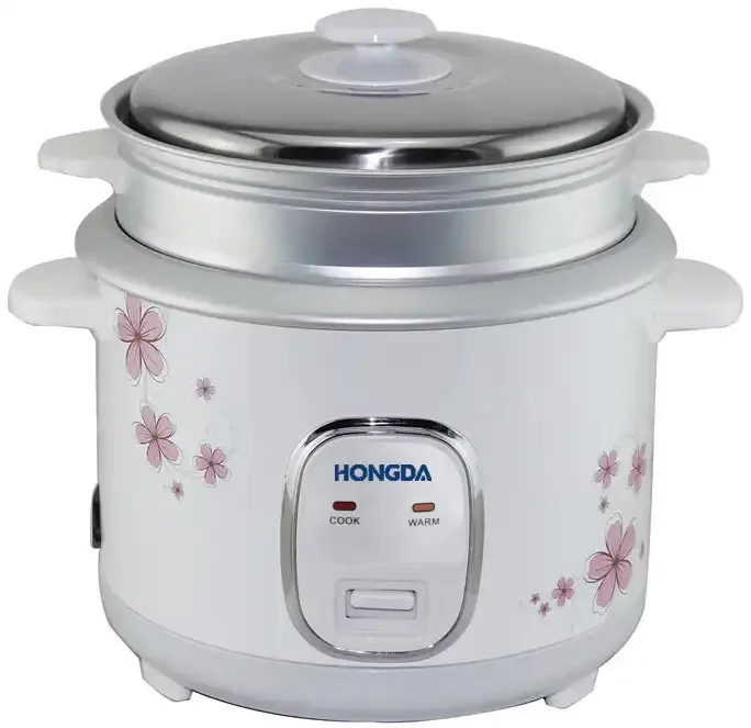 Hongda 1.5 Liter Multi Cooker Luxury Stainless Steel  Electric Cylinder Rice Cooker With Wholesale Price