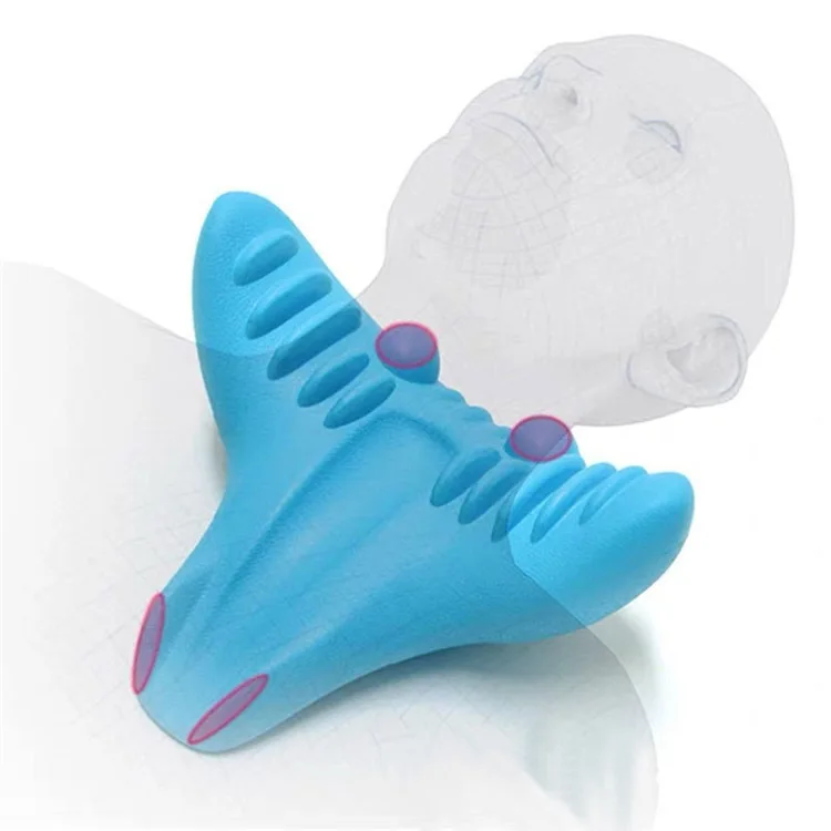 2022 amazon hot cervical massage pillow acupressure mat neck stretcher cervical spine massage instrument