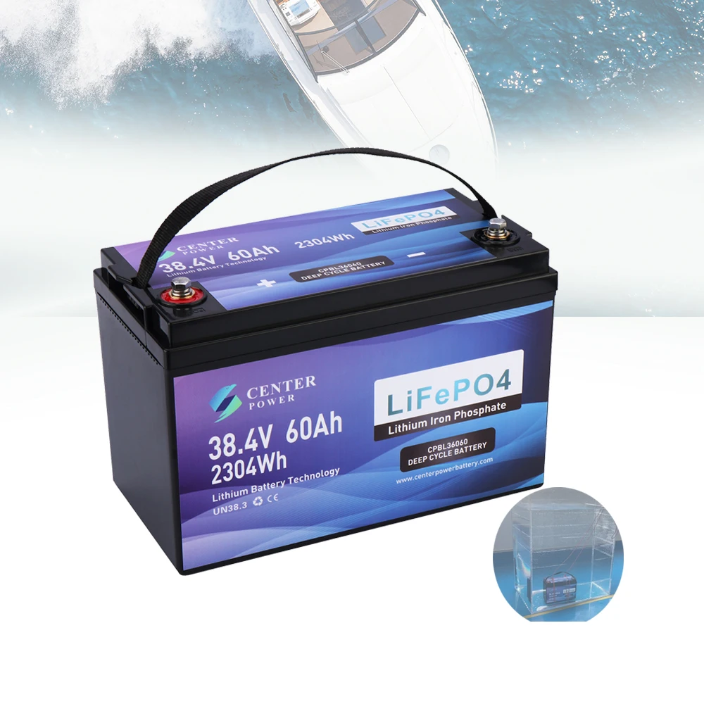 Center Power global leading lithium technologies deep cycle lithium marine battery 36V 60Ah