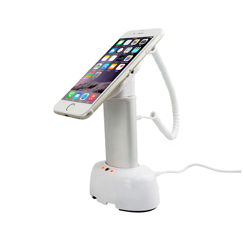 Cell Phone Anti-theft Display Stand with Security Alarm and Charging for Exhibition Halls Mobile Phone Stores