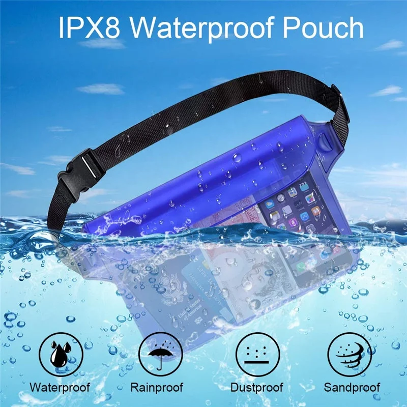 Yuanfeng Outdoor Storage Drifting Swimming Pool Folding Waterproof PVC Waist Dry Bag Fanny Pack