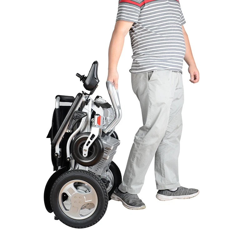 dot touch type lithium battery portable folding electric powered wheelchair for disabled